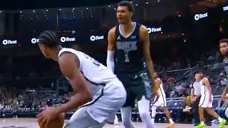 Victor Wembanyama Trashtalks Nic Claxton After Blocking Him Twice