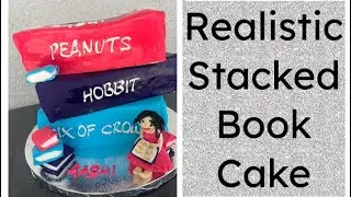 How to Make Realistic Book Cake with Butterscotch Cream |Full Professional Tutorial