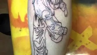 FUTURE TRUNKS DBZ TIMELAPSE TATTOO