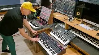 Behringer 2600 + MS1 + Sequential OB6 vintage electronic music