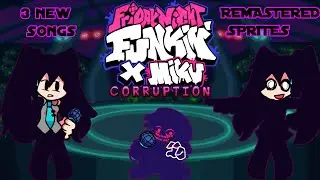 Friday Night Funkin Mod - Hatsune Miku Corruption Full week (3 NEW SONGS AND UPDATED SPRITES)