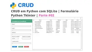 Como criar Formulário em Python | CRUD em Python com SQLite | parte #02