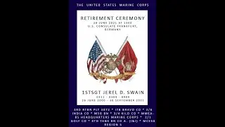 1stSgt Jerel D. Swain - Retirement Ceremony