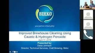 Brewhouse Cleaning Using Caustic and Hydrogen Peroxide