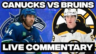 Boston Bruins Vs Vancouver Canucks LIVE COMMENTARY! | 2025-26 NHL Season