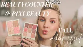 BEAUTYCOUNTER & PIXI BEAUTY FALL MAKEUP TUTORIAL .. BERRY EYES & GLOSSY LIPS
