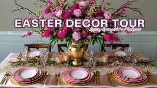 Pink and Gold Easter Decor Tour 🌸 Luxury Spring Home Makeover