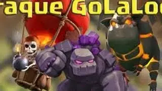 ! Clash of Clans - How to Use GOLALOON In TH9 !