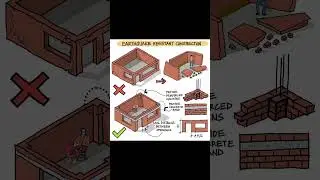 EARTHQUAKE RESISTANT #shorts #civilengineering065 #viral