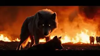 White Wolf Pack Saves Baby Bear From Forest Fire 🐺🔥 Incredible Animal Rescue | Wildlife Story