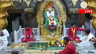 Shri Sai Baba Prata Aarti Darshan ll Today Live Shridi ll sairam ll 03 February 26 