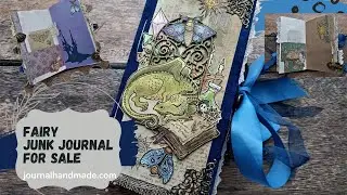 Dragon junk journal Fairy notebook for sale Handmade magic junk book Available NEW 2023