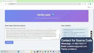 Демонстрация проекта по обнаружению фейковых новостей на основе ИИ | Python, NLP, BERT, машинное ...
