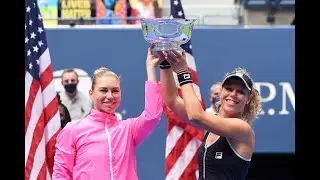 Women's Doubles Final Trophy Presentation and Post Game Interviews | 2020 US Open