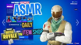 ASMR Fortnite NEW Burnout Bounty Brawler Skin Style ! Daily Item Shop 🎮🎧 Relaxing Whispering 😴💤