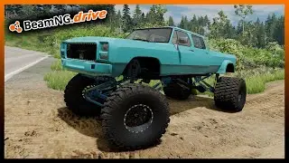 BeamNG.drive MP - RARE 1ST GEN CUMMINS DEEP IN THE MUD!