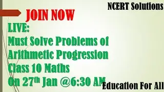 NCERT Class 10 Mathematics: Solutions of Exercise Problems (Arithmetic Progression)
