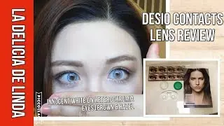 Desio Contact Lens Review | Innocent White - Brown and Hazel Eye | Heterochromia | Asian Eyes