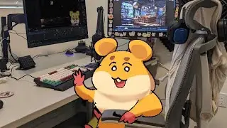 work alongside a hamster (song request open on Twitch!)