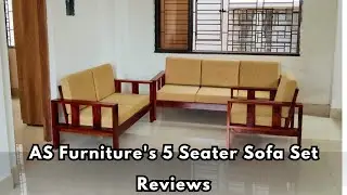 Luxury in Solid Sheesham Wood AS Furniture's 5 Seater Sofa Set - Review & Details