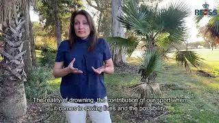 Isabel Garcia Sanz salutes the International Expert Symposium on Lifesaving as Olympic Sport