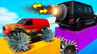СМОЖЕТ ЛИ БИГФУТ С ШИПАМИ ПЕРЕТЯНУТЬ ГИГАНТСКИЙ РЕАКТИВНЫЙ ГЕЛИК ? ПЕРЕТЯГИВАНИЕ КАНАТА В ГТА 5