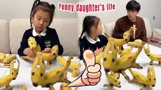 Can A Banana Turn Into A Dog? Can I Still Eat Bananas In The Future?#funnydaughter#cute#comedy#diy