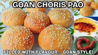 Authentic Goan Choris Pao | Chouri&ccedil;o P&atilde;o | Sausage Bread #goanchorispao #goancuisine #goanrecipe