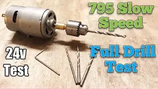RS 795 Slow Speed Motor Drill Test, DC 24v Test