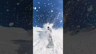 Slow motion powder shots❄️❄️❄️📷 shot on @insta360 X4 #insta360 #wintersports #snowboarding