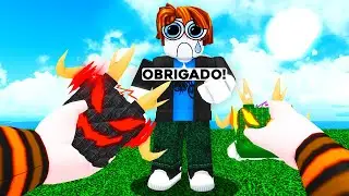 DOANDO FRUTA PERMANENTE PARA HUMILDES NO BLOX FRUITS 😨 (Desumilde Me Humilhou)