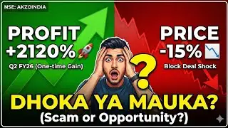 Akzo Nobel Share 15% Crash! 😱 Profit 2100% Badha fir bhi Share kyun Tuta?