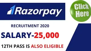 Razorpay Recruitment 2021 |  Vacancy In Razorpay | Job For Fresher | Work From Home Jobs