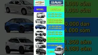 UzAuto Motors Tahoe 1.464.500.000 s&oacute;m Narxlari #automobile #cobalt #shorts #shortvideo #onix #damas