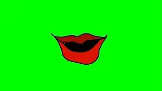 HD green screen background lipsing mouth animation BKID004