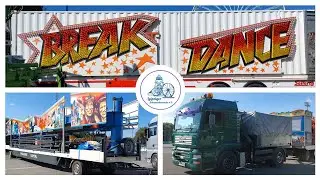 🎡 Leipziger Herbst-Kleinmesse 2023 - Part 2 - Der Aufbau / Schaustellerfahrzeuge #kirmes #volksfest