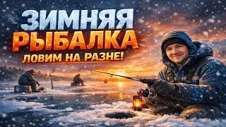 Первый лёд не отступает, ловим окуня на Разне!