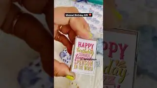 Minimal Birthday Gift 🎁 #ytshorts #birthdaygift #minialbum #minigift #giftideas #diy #craft
