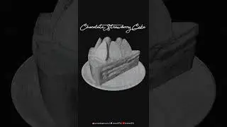 Strawberry Chocolate Cake Blender 3D Modeling | Blender 3D
