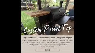 In Depth- PitBoss/Traeger Pellet Grill Hopper Custom Top Shelf
