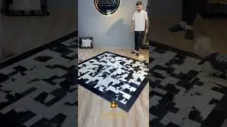 🔥 Handmade Natural Cowhide Area Rug &ndash; Modern Luxury for Your Home! 🏡✨ #cowhiderug #home #furniture
