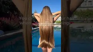 Folllow for my pre-swim hair routine to keep your hair hydrated & healthy all summer💖💖💖 #haircare