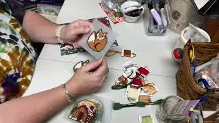 FLOSSTUBE #23 - The Northwoods Stitcher:  Finishing a perforated plastic ornament.