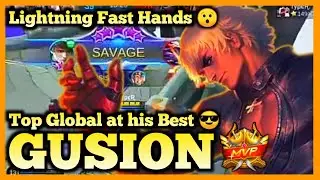 GUSION BEST BUILD 2020, TOP GLOBAL GUSION , MOBILE LEGENDS, SAVAGE GAMEPLAY, HYPER CARRY, MLBB