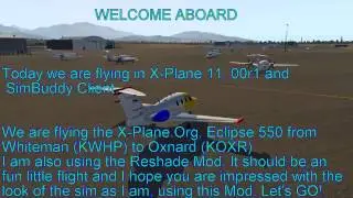 XPlane11 00r1 Eclipse 550 KWHP to KOXR