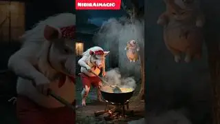 🐷 The Pig Chef's Evil Plan! | Funny Cat vs Pig Story | Nibirai Magic