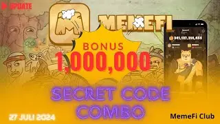 [UPDATE‼️] Daily Secret Tap Combo MemeFi, Bonus 1,000,000 😱🤑🚀