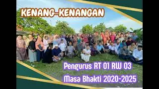 Kenang-kenangan Pengurus RT 01 RW 03 Masa Bhakti 2020-2025