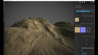 12 Обзор полученного ландшафта зоданного в World Creator