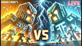 minecraft mob fighting 😱